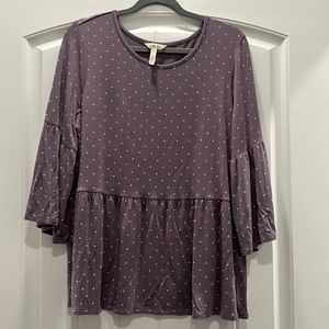 Matilda Jane Lavender with White Polka Dot Top-XL